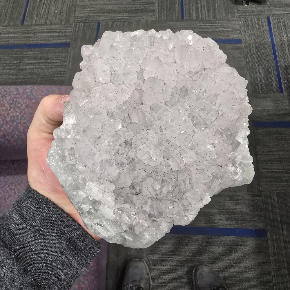 Large Purple/Clear Quartz Crystal Cluster